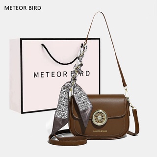 Meteor BIRD ใหม่ กระเป๋าสะพายไหล่ สะพายข้าง อเนกประสงค์ ดีไซน์ยอดนิยม ขนาดเล็ก สําหรับผู้หญิง