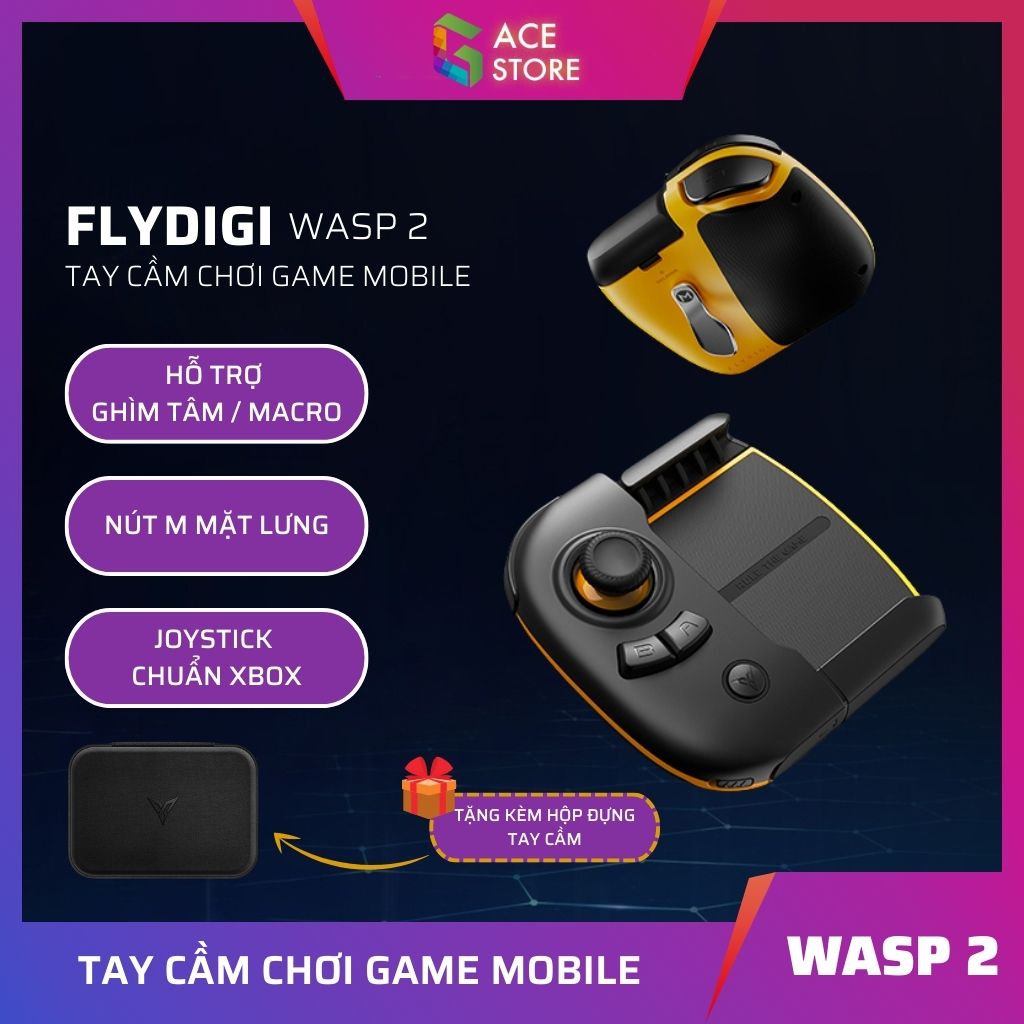 Flydigi Wasp 2 | Pubggging และ Lien Quan Gaming Controller (FPS, MOBA สําหรับ iOS, Android