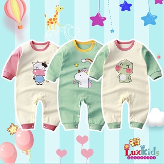 ชุดเด็กแรกเกิด เสื้อผ้าเด็ก ลายการ์ตูน Baby Clothes Long Sleeve Baby Romper 0-18M Infant Clothes Cartoon Newborn Baby One Piece Baby Jumpsuit