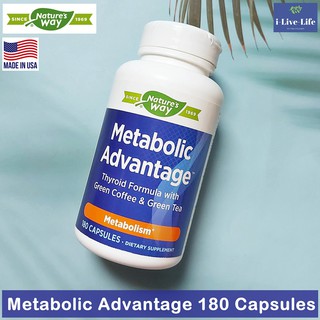 ผลิตภัณฑ์เสริมอาหาร ไทรอยด์ Metabolic Advantage 180 Capsules - Natures Way