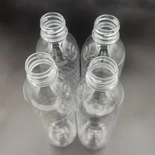 ขวดพลาสติกทรงกลม 600 ml. บรรจุ 95 ใบ