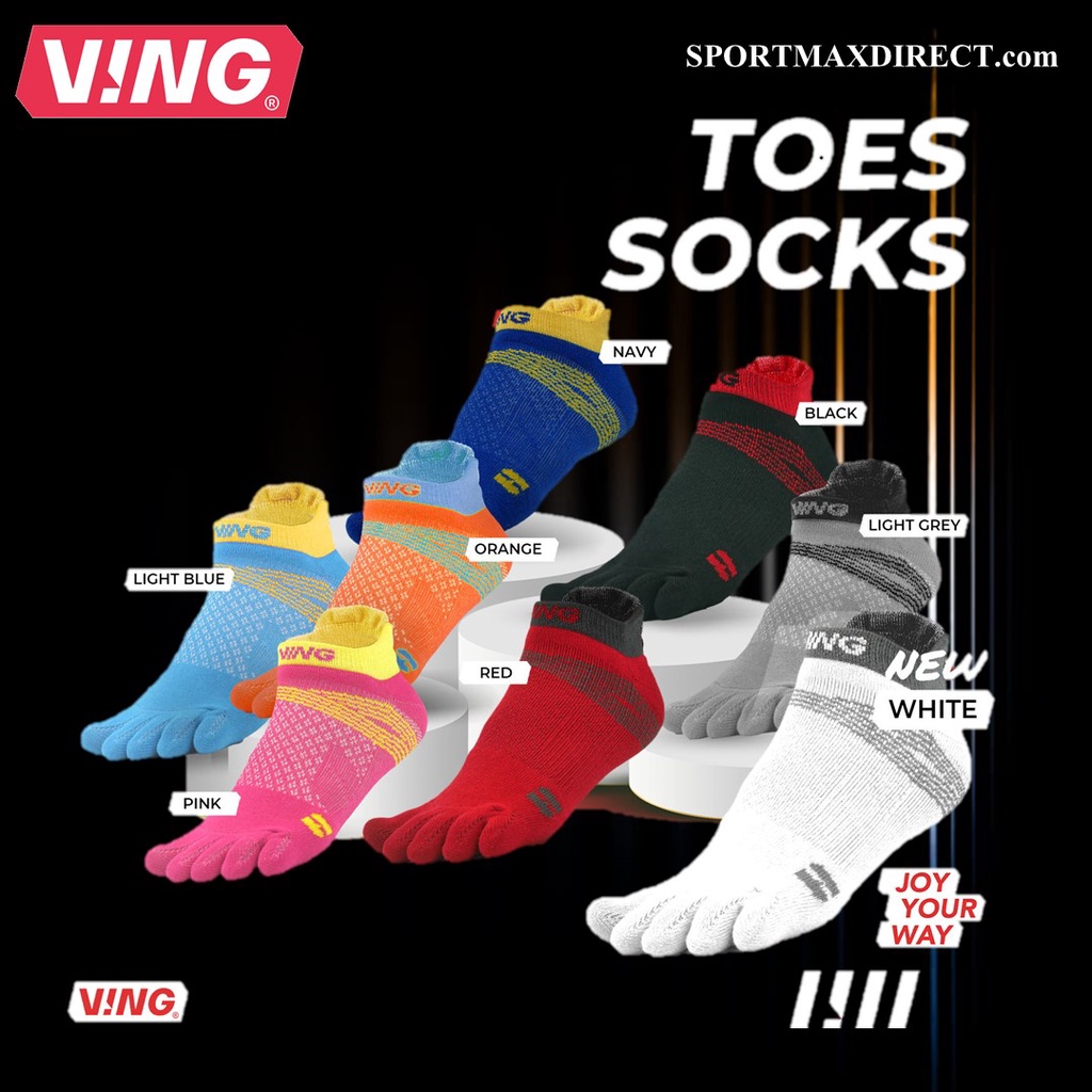 VING-ถุงเท้า 5 นิ้ว ถุงเท้าป้องกันการเสียดสี Ving Anti-Chafing Ankle Socks✔️