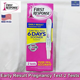 อุปกรณ์ทดสอบการตั้งครรภ์ Early Result Pregnancy Test 2 Tests - FIRST RESPONSE™ กล่อง 2 ชิ้น บอกผลได้ก่อนล่วงหน้า 6 วัน