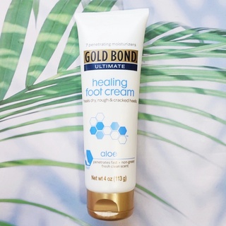 (Gold Bond®) Ultimate Healing Foot Cream + Aloe, Fresh Clean Scent 113g โกลด์บอนด์ ครีมทาเท้า ส้นเท้า สำหรับผิวแห้งแตก