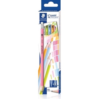 ดินสอ STAEDTLER สเต็ดเลอร์ HB กล่อง 12 แท่ง พาสเทล ลายโมจิซัง ลายสูตรคูณ สีเงินสีทอง ดินสอไม้