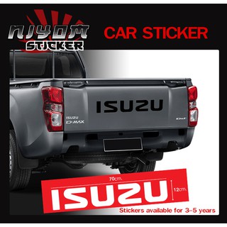 สติ๊กเกอร์ ติดรถ อีซูซุ ดีแม็ก บังแดด รถยนต์ ISUZU D-MAX Car Stickers