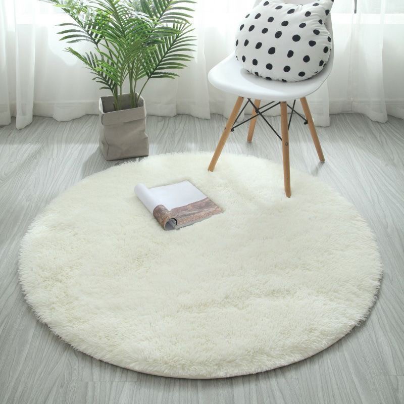 ST210 พร้อมส่ง พรม พรมกลม ขนาด 60 cm พรมทรงกลม พรมปูพื้น กันลื่น ตกแต่งบ้าน ห้องนอน ห้องนั่งเล่น ขนนุ่ม พรมปูห้องนอน
