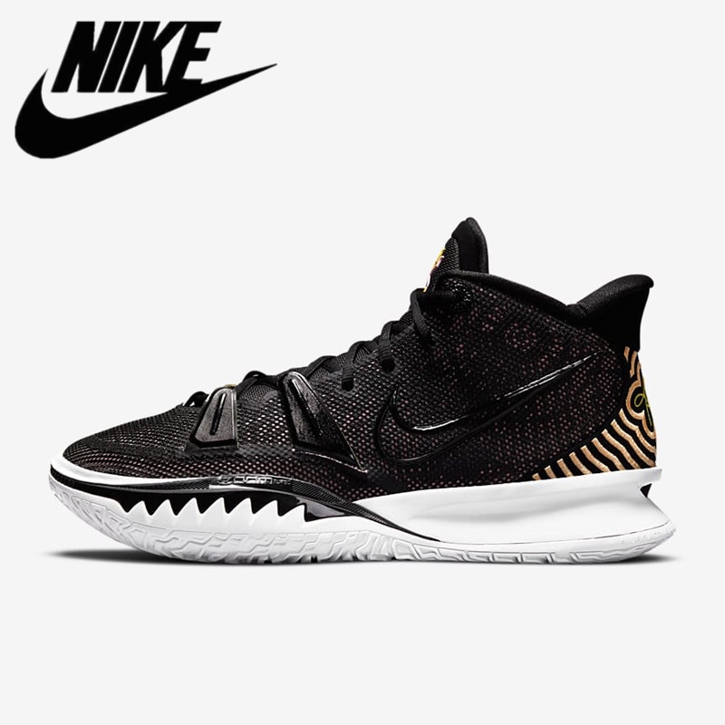Nike Men's Kyrie 7 EP Basketball Shoes การดูดซับแรงกระแทกระบายอากาศสวมรองเท้ากีฬาแบบพันรอบรองเท้าบาสเก็ตบอลกลางแจ้ง