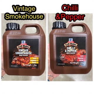 McCormick Grill Mates BBQ Sauce 1.3 kg. (ซอสวินเทจ/ซอสชิลลี่แอนด์เปปเปอร์)