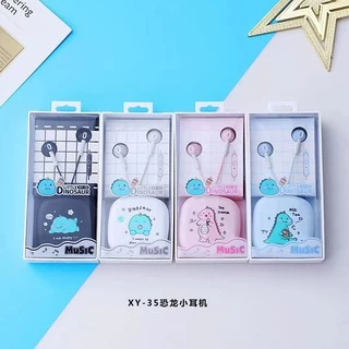 xy36-3.5mm หูฟังพร้อมไมค์คุยโทรศัพท์ได้ Music Universal Earphone Headphone In-ear Cartoon Headset Wired