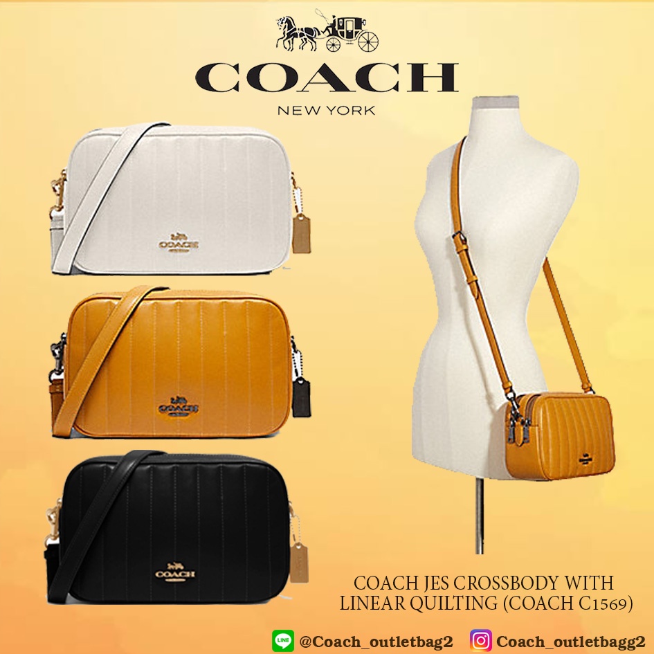 COACH Jes Crossbody With Linear Quilting((C1569)