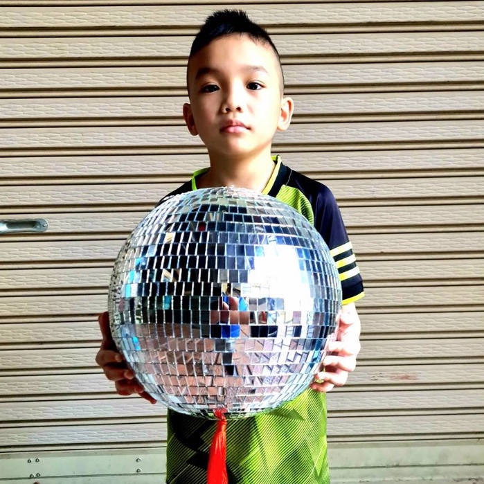 Super Jumboลูกกระจก ลูกแก้วกระจก จัมโบ้ ลูกกระจกแก้ฮวงจุ้ยสลายพลังร้าย โมบายคริสตัล พร้อมจัดส่ง