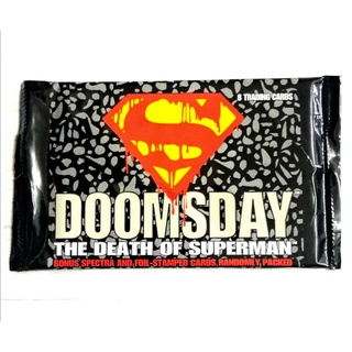 (Sealed Pack) ซองสุ่มการ์ด DC DOOMSDAY THE DEATH OF SUPERMAN TRADING CARDS