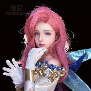 [สินค้าเฉพาะจุด] League of Legends LOL KDA Seraphine Seraphine Star Lai Diva cos วิกผมฟื้นฟูที่สมบูรณ์แบบ