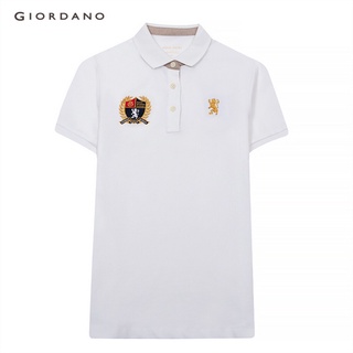 GIORDANO เสื้อโปโลผู้หญิง Women Courage embroidery polo 05310322