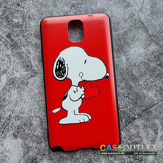 เคส Samsung Galaxy Note3 Snoopy สนูปปี้ งานสวย ไม่ลอก ปุ่มกดง่าย กันกระแทก ใส่บาง