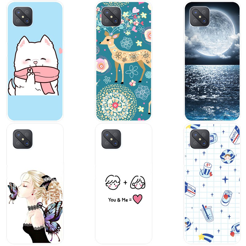 เคสสำหรับ OPPO Reno4 Z 5G เคส เคสซิลิโคน Soft Back Cover OPPO Reno4Z 4Z Case Silicone