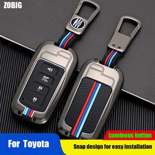 Zobig เคสกุญแจรีโมทรถยนต์ 2 3 ปุ่มสําหรับ Toyota Camry Corolla Avalon Rav4