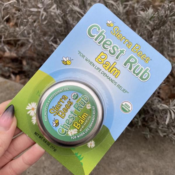 [พร้อมส่ง] นำเข้าจากอเมริกา ของแท้ 100% บาล์มทาหน้าอกบรรเทาการคัดจมูก Sierra Bees Chest Rub Balm Euc