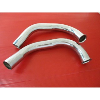 YAMAHA YAS1 AS1 YAS2 AS2 EXHAUST HEADER PIPE "CHROME" (1 PAIR) LH&amp;RH  // คอท่อไอเสีย (1 คู่) สินค้าคุณภาพดี