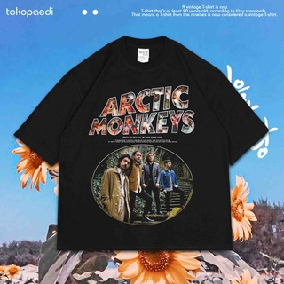 เสื้อยืดผ้าฝ้ายพิมพ์ลายขายดี เสื้อยืด ลาย Arctic MONKEYS OVERSIZE VINTAGE | เสื้อยืด ขนาดใหญ่ | Arctic Monokeys | 002