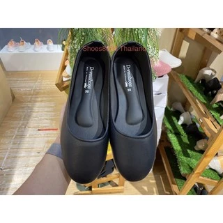 Shoes8888 รองเท้าคัทชู หัวมน สีดำ ไซล์ 36-45