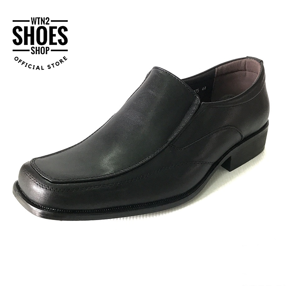 🔥ส่งฟรี🔥BAOJI รองเท้าคัทชูชายแบบสวม รุ่น BJ3375 สีดำ รองเท้าหนังชาย by WTN2 SHOES SHOP