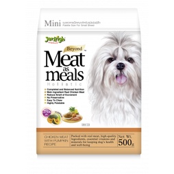 Jerhigh Meat as meal 500g อาหารสุนัขเม็ดนิ่ม รสไก่ฟักทอง