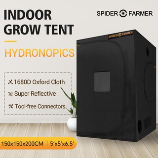 [ส่งฟรี] Spider Farmer  150x150x200cm [1680D  Oxford Cloth] Indoor Grow Tent