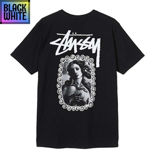 -STUSSY เสื้อยืดคอก ลมแขนสั้นผ้าฝ้ายทรงหลวมแฟชั่นลําลองสําหรับผู้ชาย เสื้อยืดเท่ห์ oversize T-SHIRT unisex