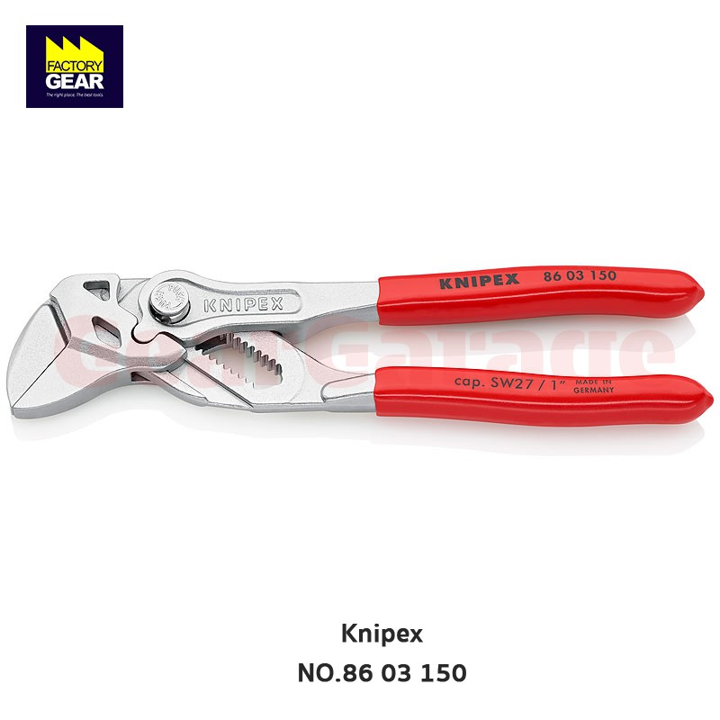 KNIPEX NO.86 03 150 Pliers Wrenches (150mm.) ประแจคีมขนาดเล็ก Factory Gear By Gear Garage