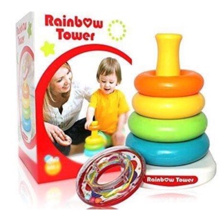 pepetoys  Rainbow Tower หาวงเรียงซ้อนเพื่อเสริมพัฒนาการลูกรัก