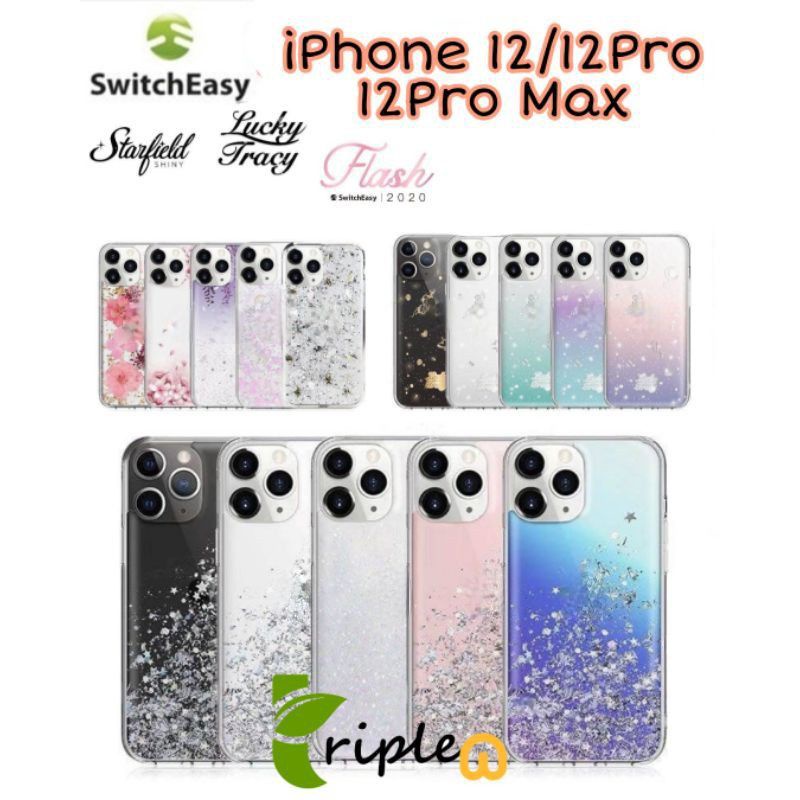 [iPhone12] Switcheasy แท้ 💯เคสกากเพชร Starfield Happy Park Unicorn เคสดอกไม้แห้ง iPhone 12/iPhone 12 pro/ iPhone 12 Max