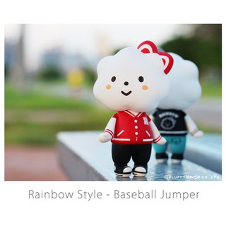 『 พร้อมส่ง 』RAINBOW STYLE - BASEBALL JUMPER RED