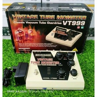 VINTAGE TUBE MONSTER VT999 เอฟเฟ็คกีตาร์ที่ให้เสียง Overdrive