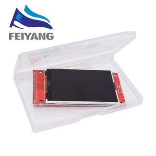 โมดูลพอร์ตอนุกรม 2.4 นิ้ว 2.4 นิ้ว 240x320 SPI TFT LCD 5V/3.3V PCB อะแดปเตอร์การ์ด Micro SD ST7789 จอแสดงผล LCD LED สีขาว สําหรับ Arduino