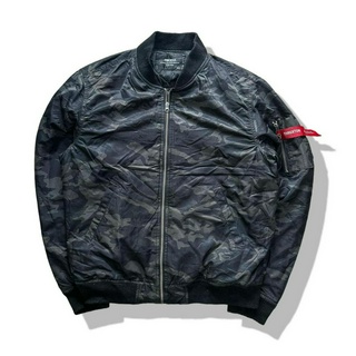 THRUXTON Camo Bomber Flight Jacket รอบอก 46”