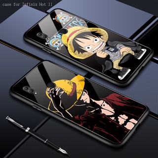 Infinix Hot 12 12i 11 11S Play X622 X6812 สำหรับ Case Anime One Piece Straw Hat Kid เคส เคสโทรศัพท์ เคสมือถือ