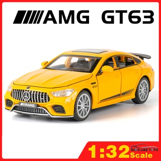 Klt โมเดลรถยนต์ Benz AMG GT63 1: 32 โลหะผสม ของเล่นสําหรับเด็ก