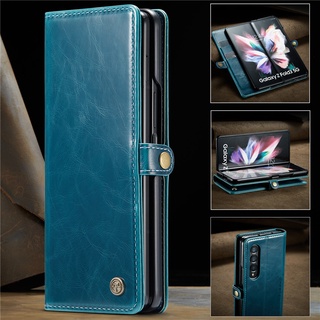 เคสมือถือ แบบหนัง กันกระแทก สําหรับ Samsung Galaxy Z Fold 4 ZFold4 Fold4 5G Samsung Z Fold 3 ZFold3 Fold3 5G