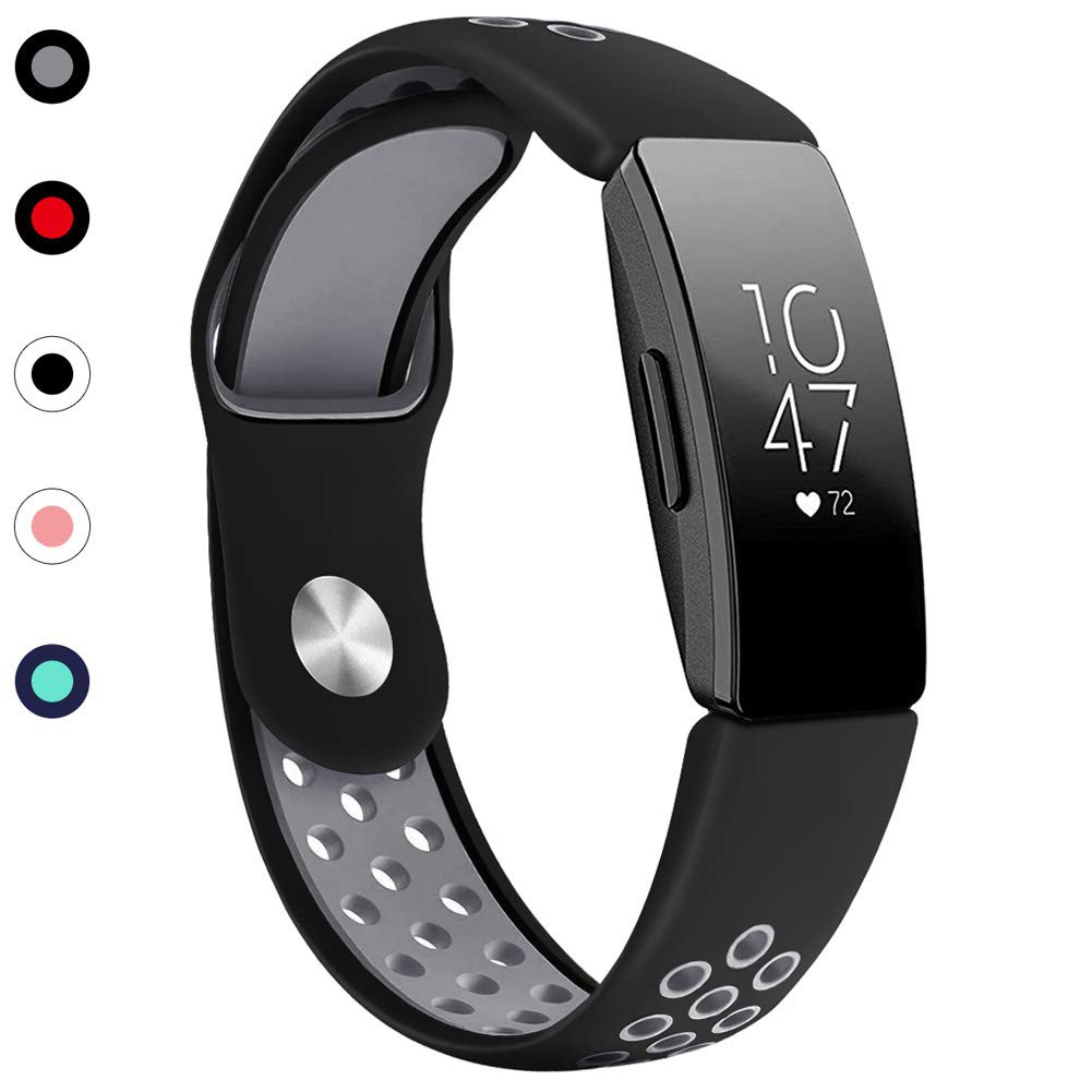 สายรัดทดแทนสําหรับ Fitbit Inspire HR และ Fitbit Inspire, สายรัดกีฬาซิลิโคนเข้ากันได้กับ Fitbit Inspi