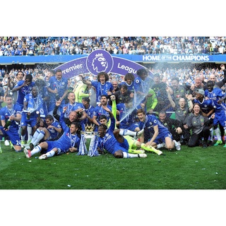 โปสเตอร์ Chelsea เชลซี champions แชมป์ poster ฟุตบอล Football โปสเตอร์ฟุตบอล ตกแต่งผนัง รูปติดห้อง ของแต่งห้อง