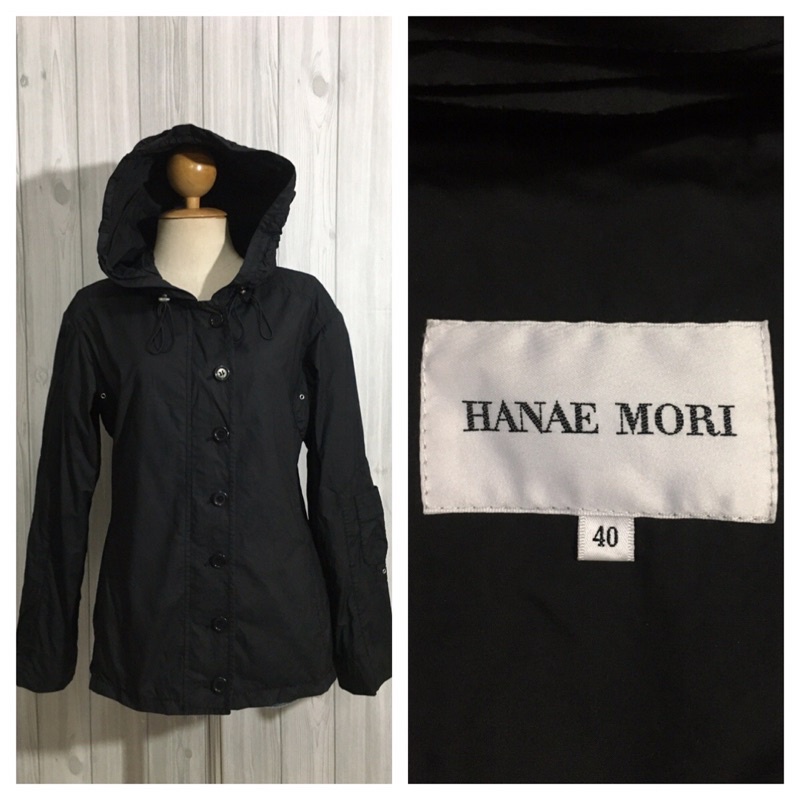 เสื้อแจ็คเก็ตผ้าร่ม มือสอง Brand : HANAE MORI