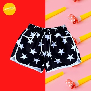 amyours on the beach กางเกงขาสั้นหญิง คุณภาพดี ผ้าไม่บาง แห้งไว ใส่ว่ายน้ำ รุ่น Womens Summer ลาย star