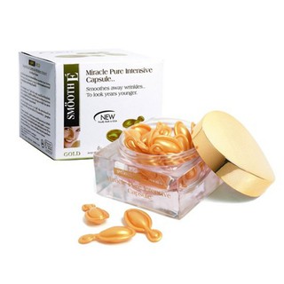 ***ล็อตใหม่ หมดอายุ10/23 *** SMOOTH E Gold Miracle Capsule 12 เม็ด บำรุงผิวหน้า ลดริ้วรอย ผิวขาวใส แลดูอ่อนวัย