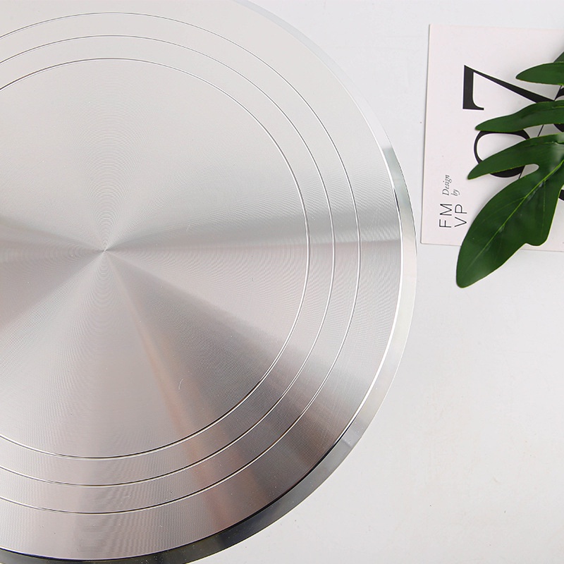 แป้นหมุนเค้กสแตนเลสอย่างดีขนาด 10 นิ้ว.ฐานมียางกันลื่น สีพาสเทลสวย ราคาถูก(พร้อมส่งจ้า)สีพาสเทล - รูปที่ 4