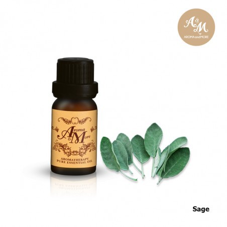 Aroma&More Sage (Spanish sage) Essential oil 100% / น้ำมันหอมระเหยเสจ (สแปนิช เสจ)100% Spain 5/10/30ML