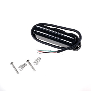 Musiclily Hot Rails High Output ฮัมบัคเกอร์ Humbucker Single Coil Sized Strat Guitar Pickup for Fender Squier, Black