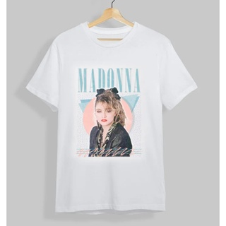 tshirtเสื้อยืดคอกลมฤดูร้อนมาแรง .. Madonna เสื้อเชิ้ต สไตล์วินเทจ Ss171Q252Sto4XL