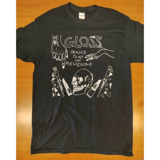 [S-5XL]G.l.o.s.s.punk เสื้อยืด สไตล์พังก์ ฮาร์ดคอร์ พังก์